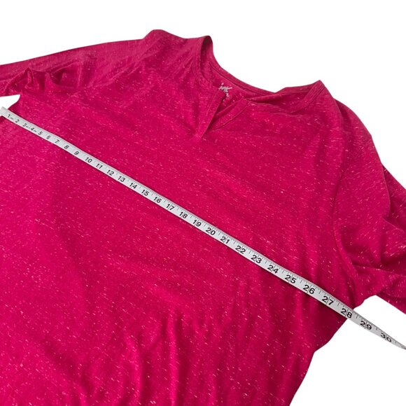 JMS Womens Plus Size 4X Pink Magenta Tunic Top With Fringe Tazzel Hem - Picture 4 of 12